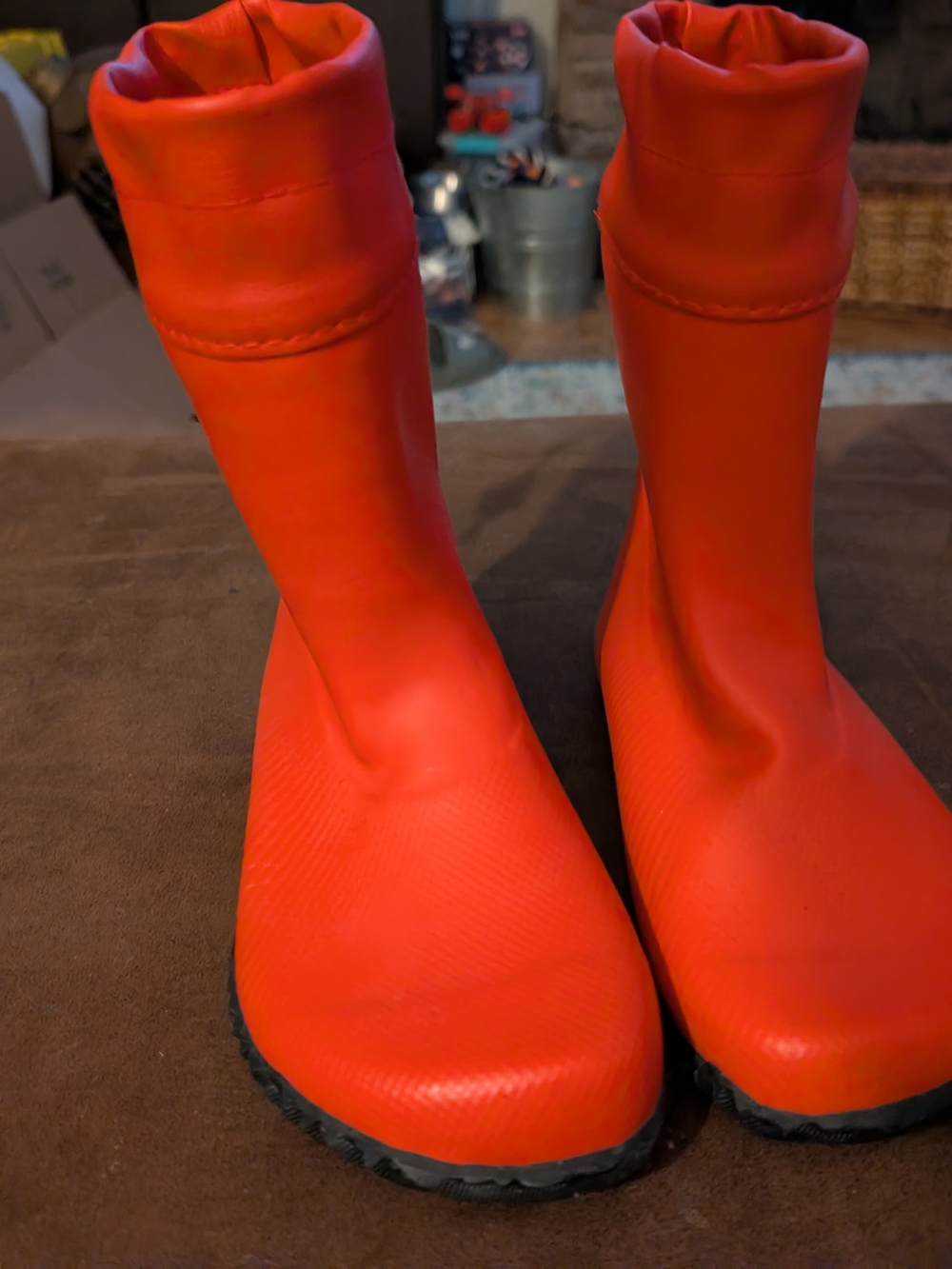 Kids Waterproof Red Rain & Snow Boots